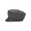 VARZAR Metal Tip Wool Sailor Cap Charcoal