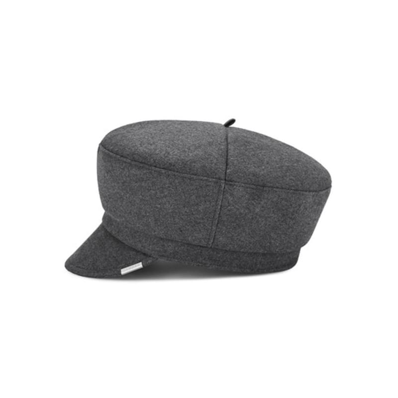 VARZAR Metal Tip Wool Sailor Cap Charcoal