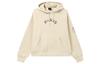 X PSG Brooklyn SS24 Paris Saint Germain, Letter Hooded Casual Fleece Lined Sweatshirt Women's Khaki FN5177-126