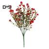 2 Pcs Outdoor Artificial Flowers Realistic UV Resistant Faux Plants Fake Flowers with Bendable Stems for Hanging Planter Porch Home Wedding Decor