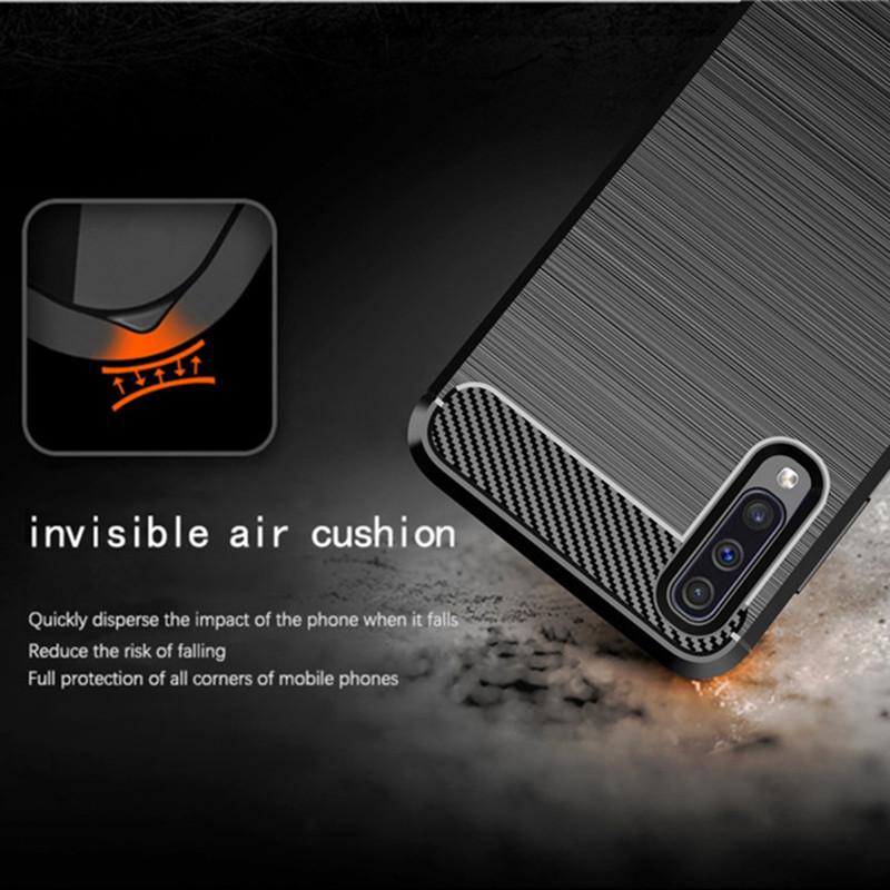 Husă moale de protecție completă pentru telefon pentru Samsung A50 Galaxy A50s Husă din silicon antișoc pentru Galaxy A30s A30 S Huse din fibră de carbon