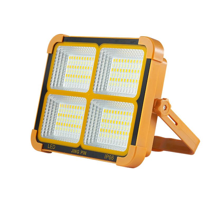 High-Power Portable Solar LED Floodlight for Outdoors and Construction