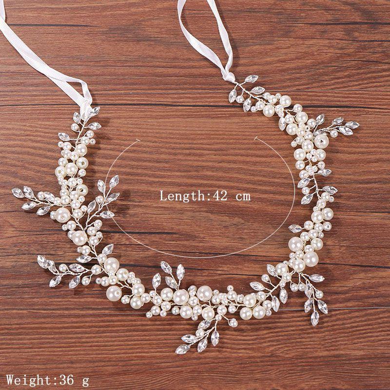 

жемчужный ободок ручной работы головной убор со стразами свадебный головной убор аксессуар для волос подружки невесты