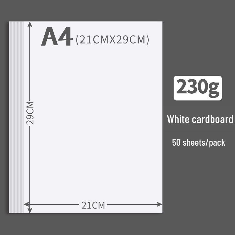 Thick White Cardstock Sheets for Drawing & Crafts - A3, A4, 2k, 4k, 8k Sizes