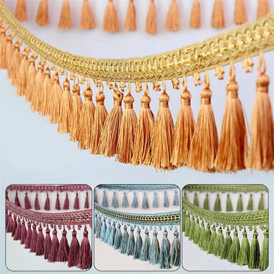 1Meter Tassel Fringe Trim Curtain Sewing Trimming Ribbon Home Sofa Upholstery Decor