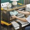 Book Storage Box Foldable Student Book Box Dormitory Book Sorting Box Transparent Household Storage Book Box