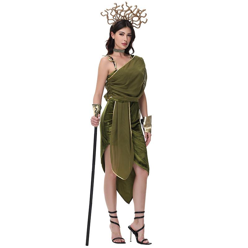 CosplayM-XL Ancient Egyptian Medusa Greek Muse Cleopatra COS costume, Roman performance costume, Halloween costume