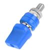 Binding Post Wire Terminal Connector M10 Thread 100A Large Current for 4mm Banana PlugBlue