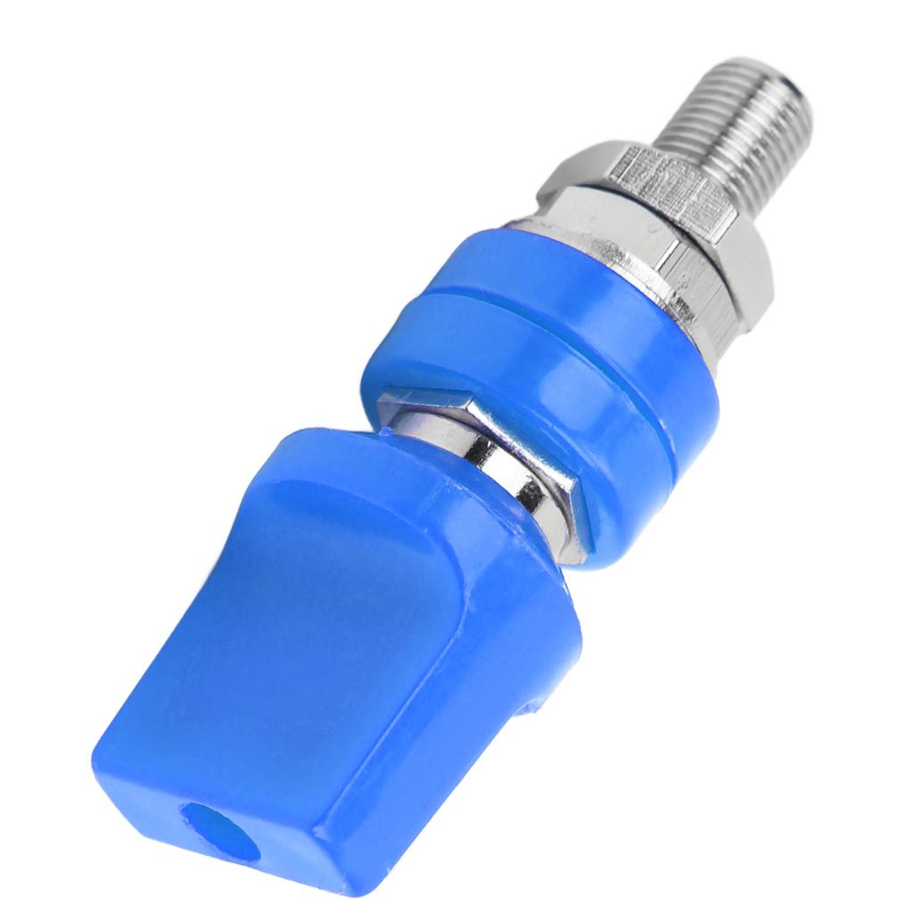 Binding Post Wire Terminal Connector M10 Thread 100A Large Current for 4mm Banana PlugBlue