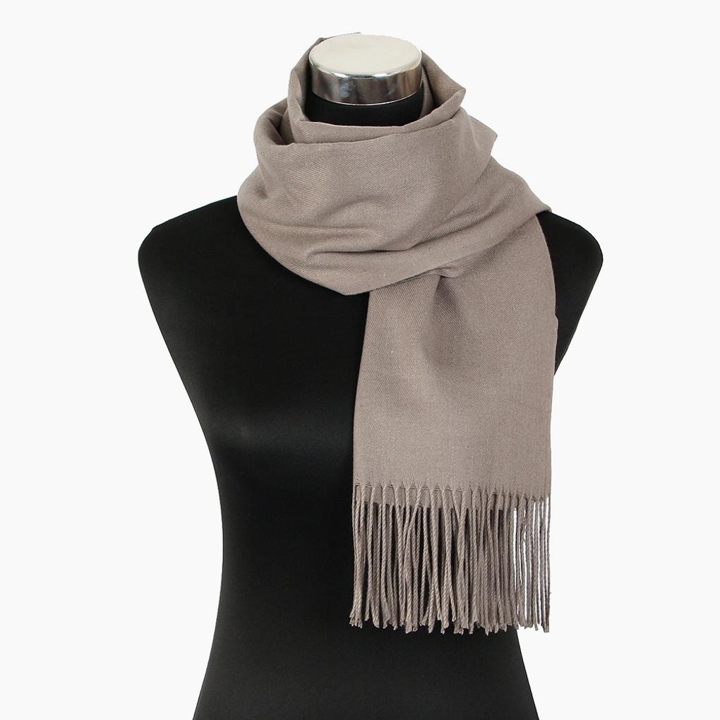 Cashmere Basic Muffler Mocha Beige Winter Fashion Scarf