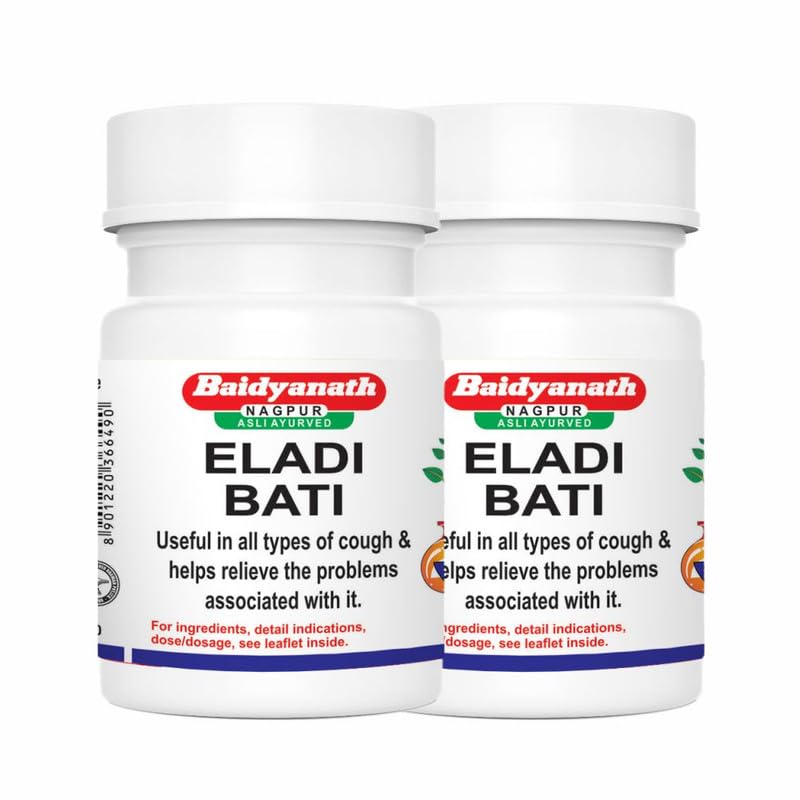 Baidyanath Asli Ayurved Eladi Bati 20 Tablets Pack Of 2 Natural Ayurvedic Throat Support