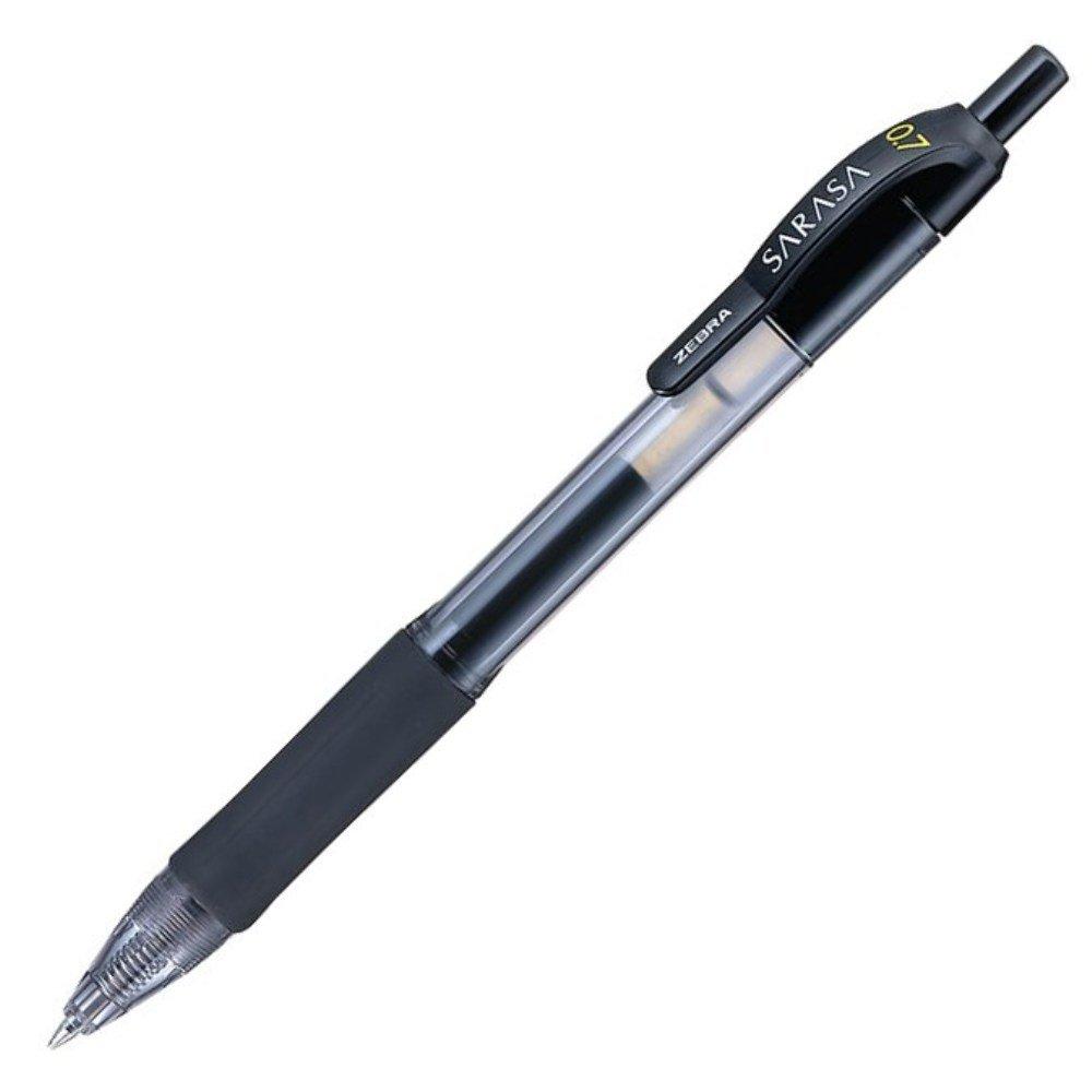 

Zebra Sarasa Gel Ballpoint 10 Pen, 0.7 , Black, Pens, B-JJB3-BK чорний