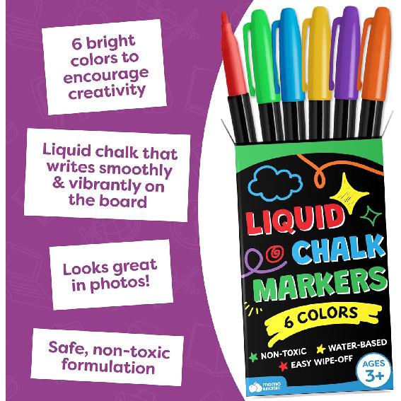 First Day of School Sign Board with Liquid Chalk Markers - 14”x11” Double-Sided & Reble - My First and Last Day - Back to School Supplies Board