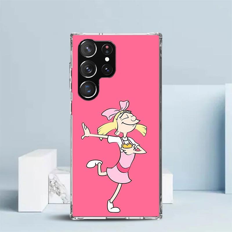 Cartoon Hey Arnold Fondos Phone Case For Samsung Galaxy S24 S25 Edge S26 Ultra S22 S23 Plus S21 + S20 FE Soft TPU Back Cover Gal