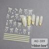 3D Ballet Bow & Ribbon Nail Stickers - DIY Nail Decals & Embossed Ornaments