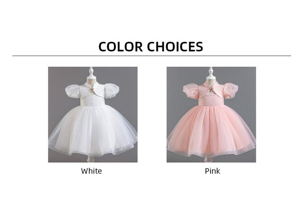 Girls' Chinese Princess Dress - Summer Wedding Performance Mesh Skirt