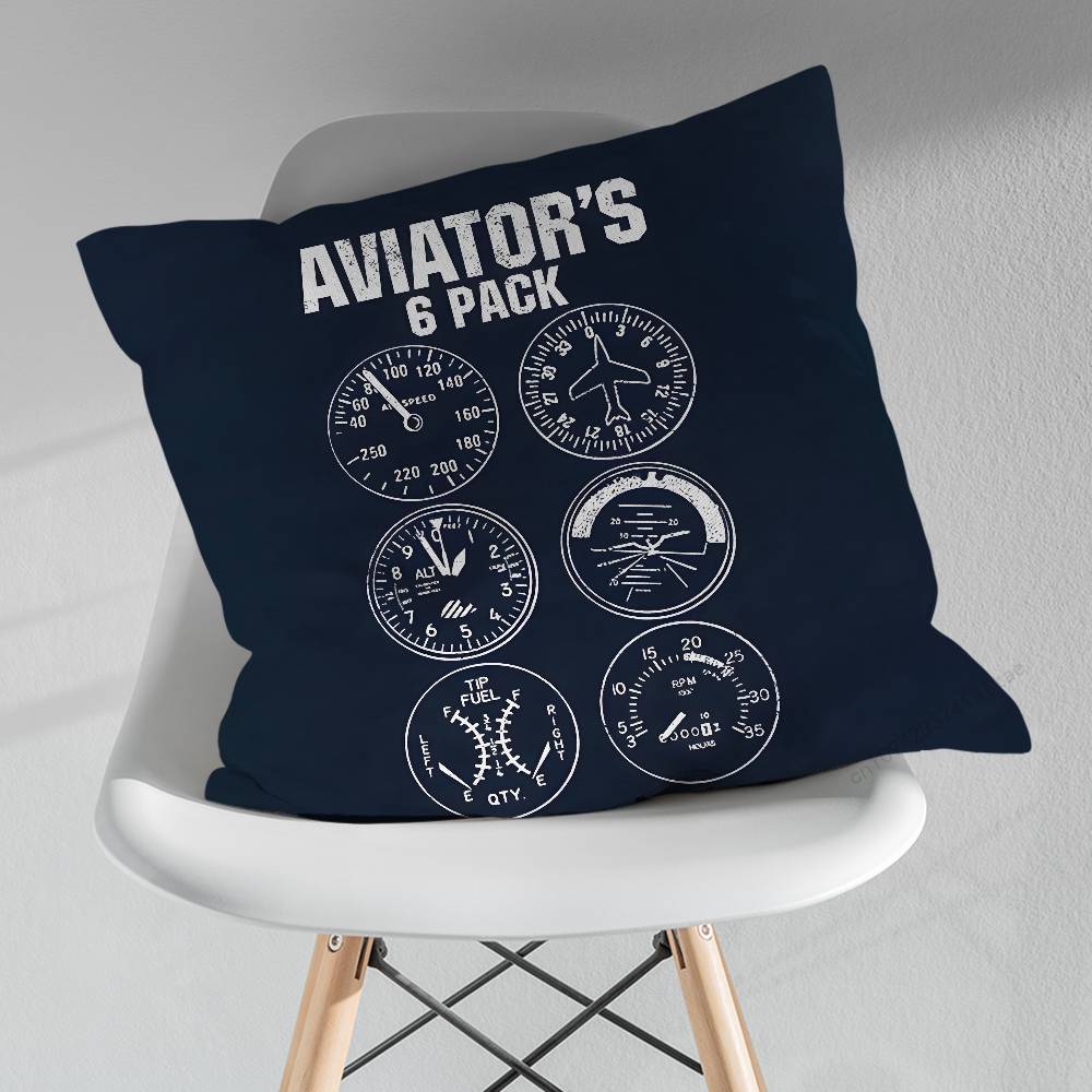 Aviation Cockpit Dashboard Throw Pillow Case Living Room Sofa Cushion Cover For Home Bedroom Decoration Protector