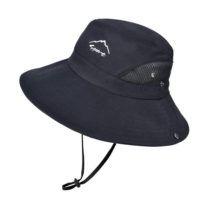 Summer Sun Hat Men's Outdoor Mountaineering Fishing Quick-drying Sun Protection Hat Breathable Big Eaves Bucket Hat