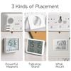 LCD Digital Wall Clock Large Screen Display Multi-Function Magnetic Design Thermometer Humidity Monitor Home and Decoration Led