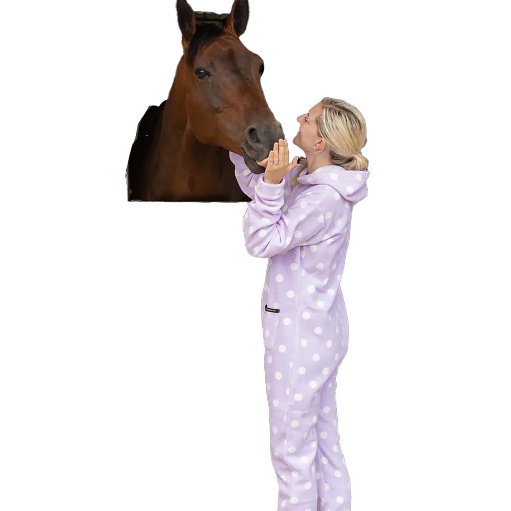 Supreme Products Womens/Ladies Polka Dot Fleece Jumpsuit