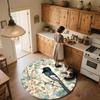 Bird on Tree Branch,Round Area Rug,Carpet Rug for Living Room Bedroom Sofa Playroom Decor,Non-slip Floor Mat