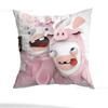 Anime R-Rabbids Invasion Pillowcase Casual Style Decoration, Suitable for Home Decoration (excluding Pillow Core)