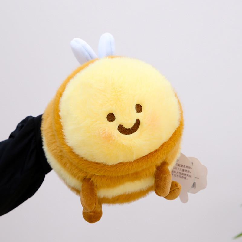 Cute Creative Bee Plush Toy Soft Pp Cotton Stuffed Animal Doll For Kids 20cm