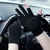 Unisex Ice Silk Half-Finger Sun Protection Gloves for Spring/Summer Driving & Cycling