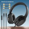 Wired On-Ear Gaming Headphones with Microphone, Clear Stereo Sound, and Call Capability