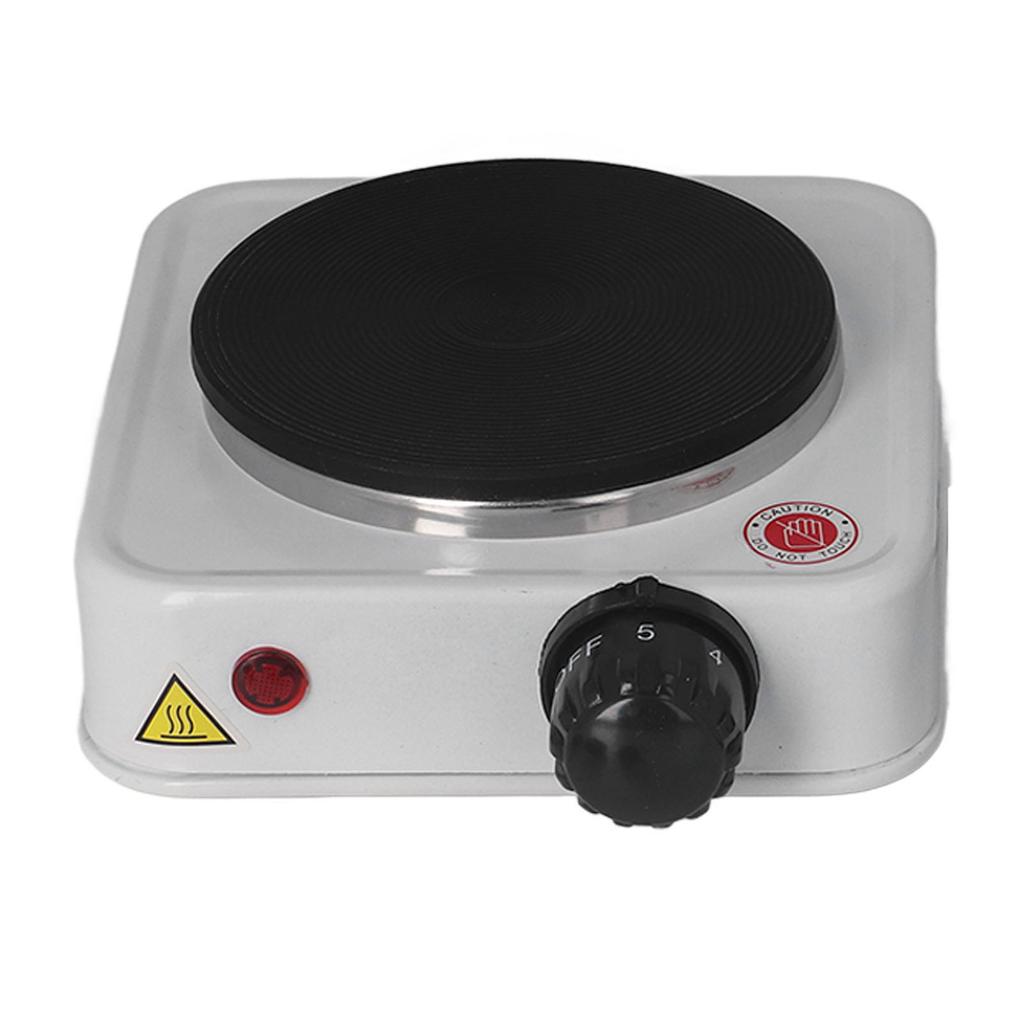 Fornello Elettrico 500W Compatto Portatile Singolo Piano Cottura Elettrico Piastra Riscaldante per Dormitorio Ufficio