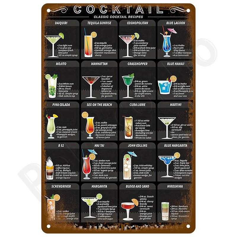 Retro Borden Poster Metalen Bord Muurkunst Muurschildering Kamer Huis Decoratie Decor Vintage Blikken Bord Mancave Uithangbord Bar Garage Bord Bar
