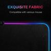Tapis de Souris Gamer Lumineux Tapis de souris LED Light, Gaming Mouse Pad avec LED Rétro-Eclairage RVB avec câble USB, 350x250 x 3