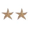 Light Luxury Exquisite Unique Design Texture Alloy Starfish Stud Earrings Summer Ocean Leisure Vacation Wind Woman