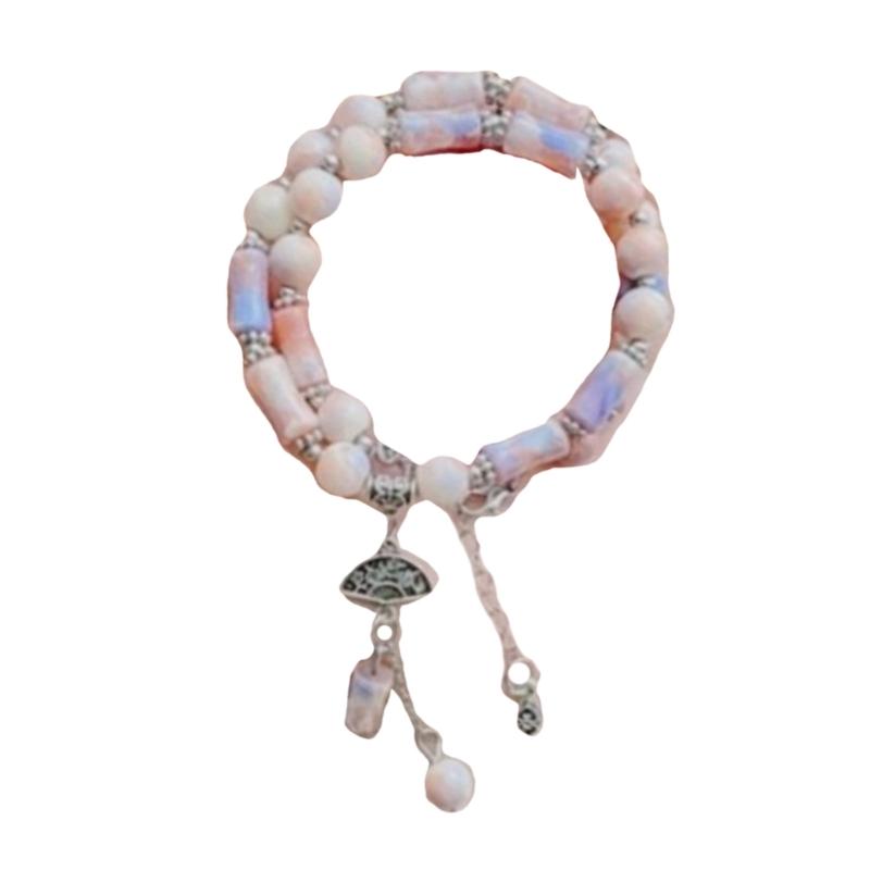 Elegant Bamboos Bead Bracelet with Oriental Charm and Vintage Appeal Portable for Daily Wear or Special Occasions