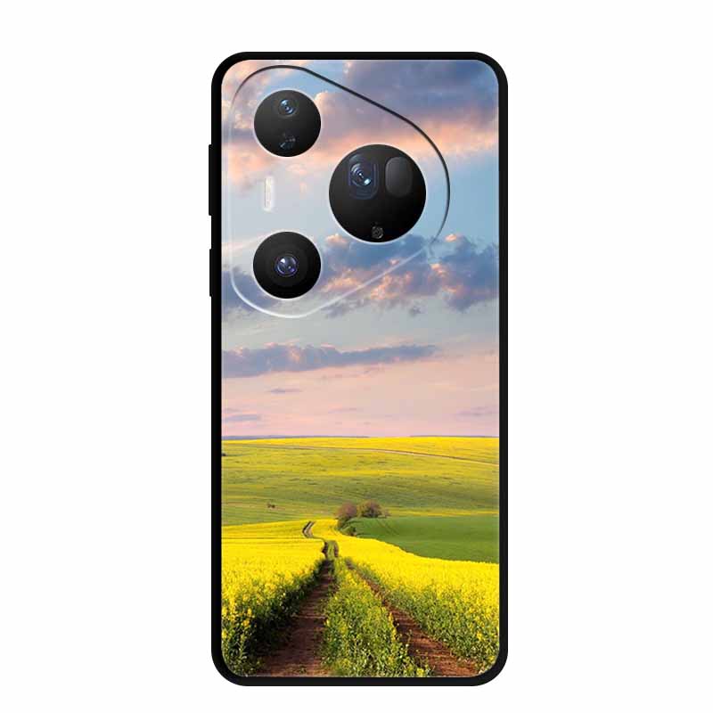 Cover For Huawei Pura 80 Pro Plus Silicone TPU Phone Case for Pura80 pro+ 80 Ultra Para Black Back Soft Protector Cartoon Capa