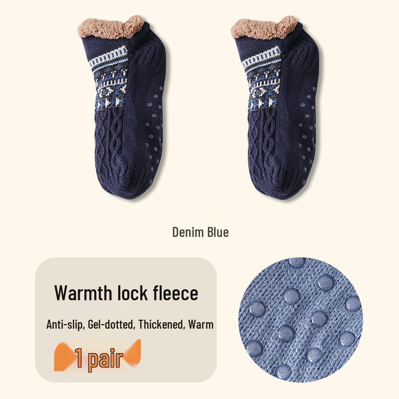 Damen-Fleece-gefütterte Kniestrümpfe - Gemütliche Plüsch-Schlafsocken für Herbst und Winter