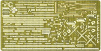 Hasegawa 1/700 Scale Detail-Up Etched Parts for the Japan Maritime Self-Defense Force Destroyer Izumo, Plastic Model Kit Parts QG53