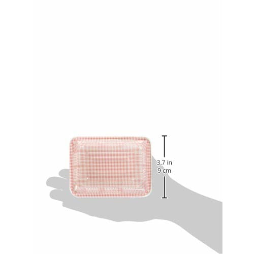 Strix Design Disposable Lunch Boxes, Mini, Made In Japan, 6-Count, Approx. 11.7 X 8.6 X 3.5 Cm, Red Check, My Pack Lunch, with Lid, Click-Close, Ideal