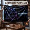 Neon Colorful Theme Throw Blanket Custom Name Text Personalized Blanket Soft Cozy Blanket for Home Sofa Bed