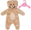 Clothes for Zapf Creation Baby Born Dolls Teddy Bear Costume Pajamas Jumpsuit for 43cm Doll
