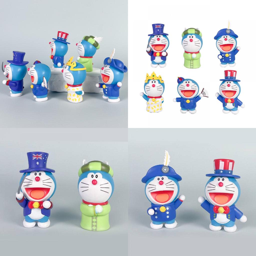 Doraemon Collectible Figure Series Pvc Toy With Assembly For Desk Decor And Gift