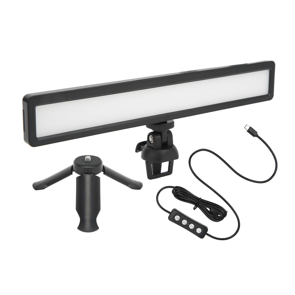 Mini LED Fill Light 2500 to 9000K 3 Color Temperature Conference Fill Light with Adjustable Angle Clip