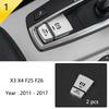 BBJS7 Accessories for BMW X3 X4 F25 F26 Car Inner Gearshift Air Conditioning CD Panel Door Armrest Cover Trim Decorative Car Stickers