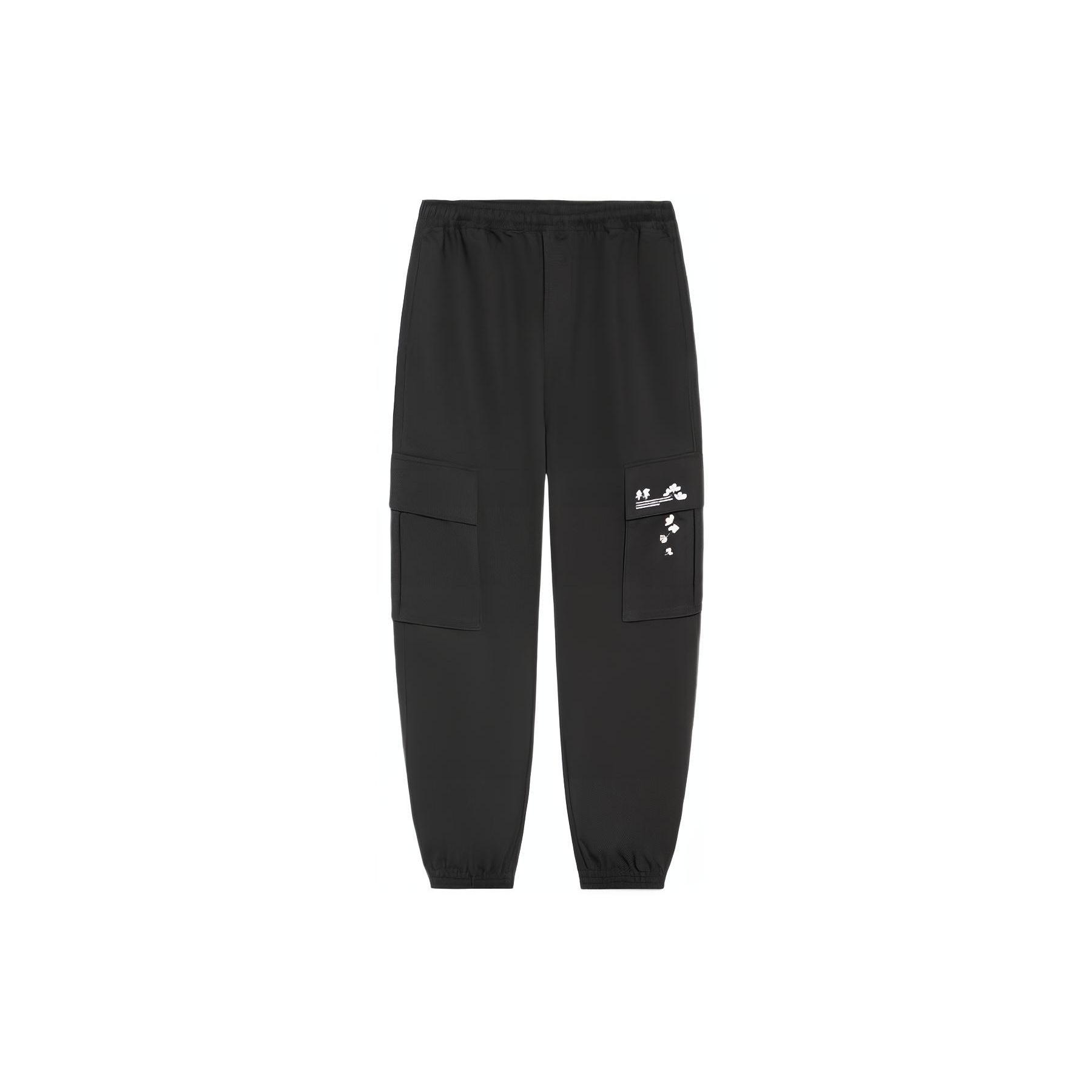 Li-Ning Cherry Blossom Graphic Joggers Pants Black Men s AKXS809-2 L