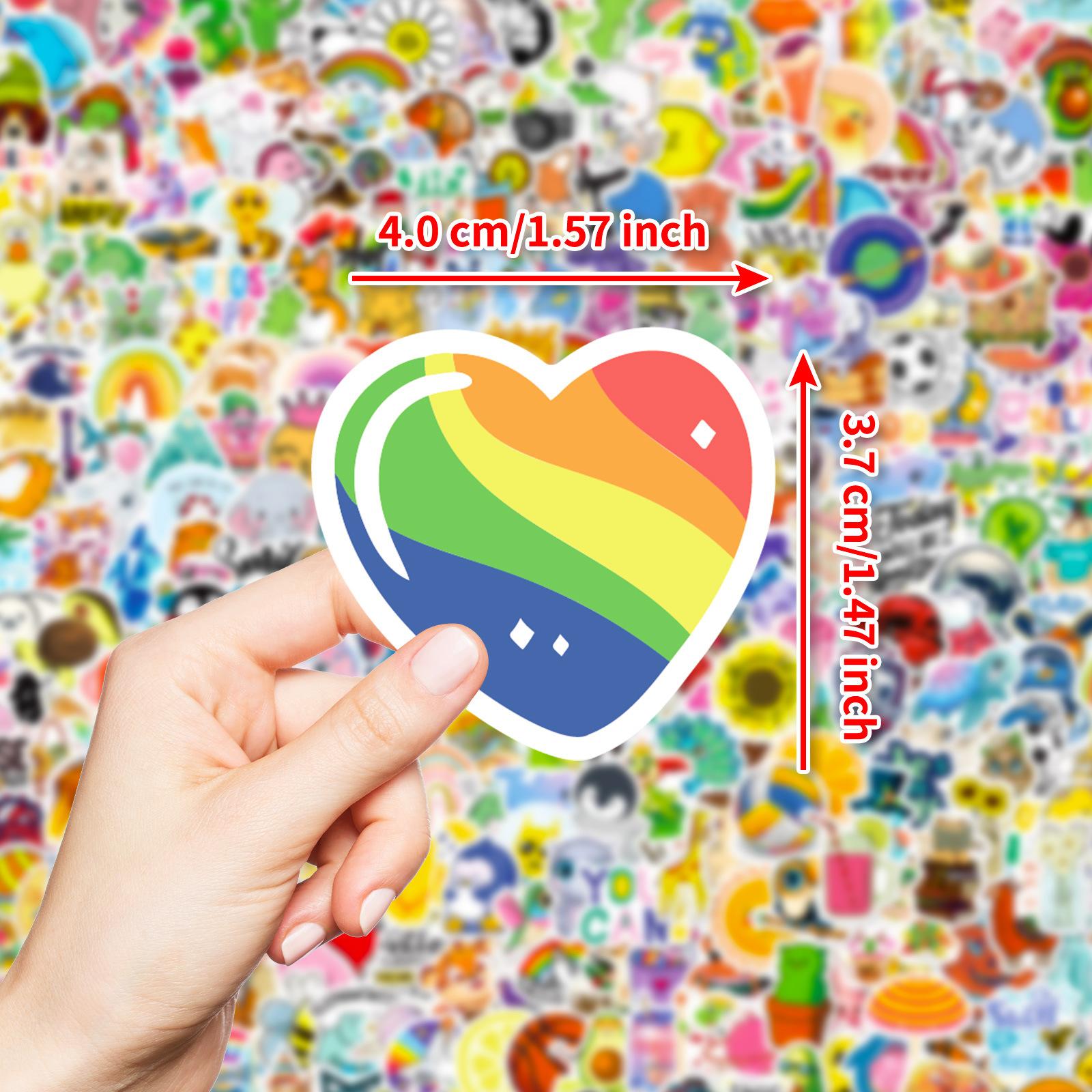 

1000 маленьких водонепроницаемых декоративных наклеек в свежем стиле для самостоятельного изготовления бутылок для воды для ноутбука, планшета