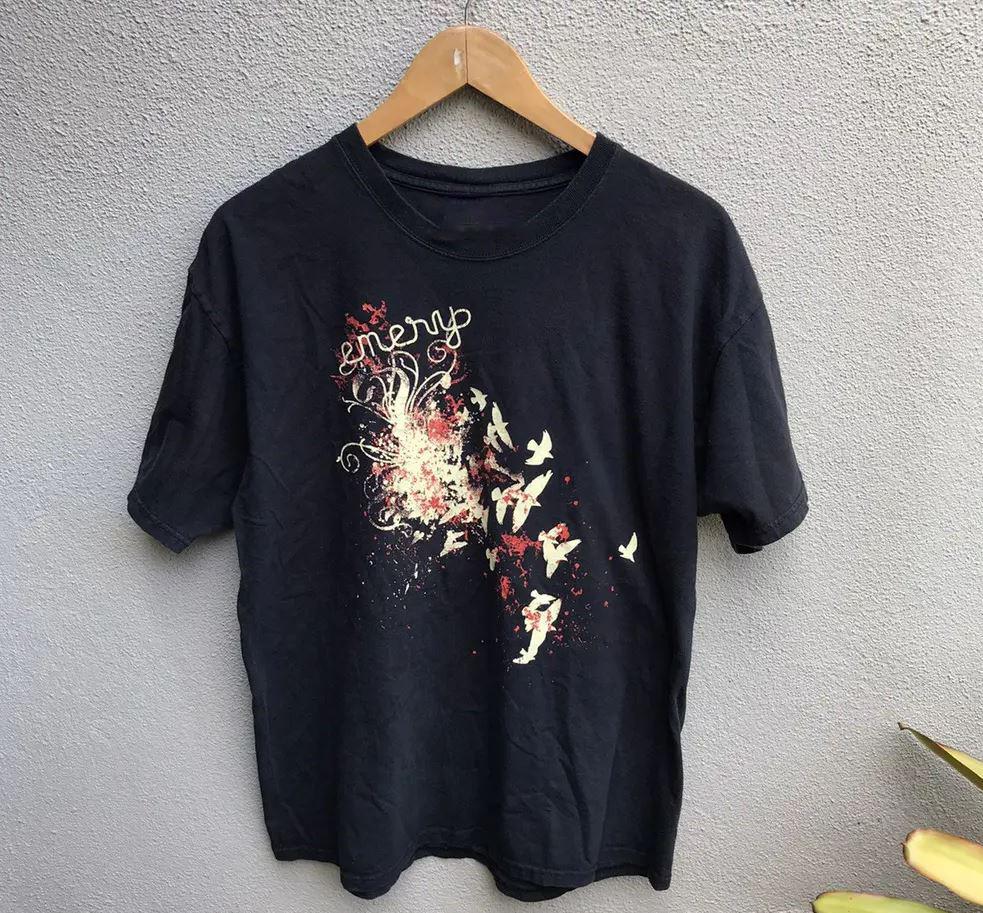 EMERY Band Album Tour Concert Short Sleeve Cotton Unisex Tee Shirt Unisex T-Shirt S