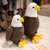 25-60Cm Simulated Eagle Plush Toys Stuffed Lifelike Eagles Fierce Bird Animals Plushie For Kids Birthday Gift For Boy Present
