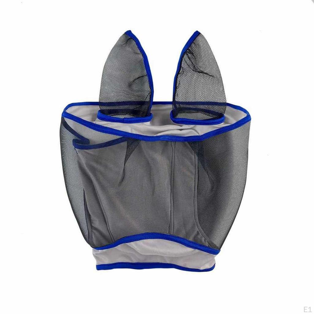 Horse Fly Equestrian Translucent Comfortable Farm Easy To Wear Head Cover Breathable for Horses