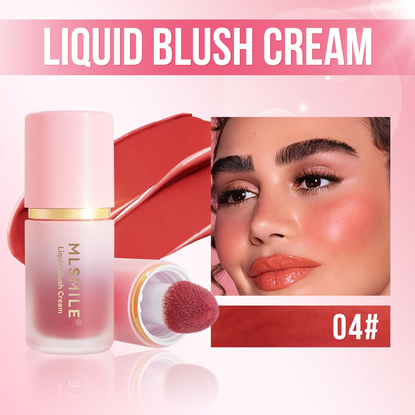 MLSMILE Hydrating and Clear Liquid Blush Natural Makeup Color Rendering Rouge Highlight Clear Blush 1