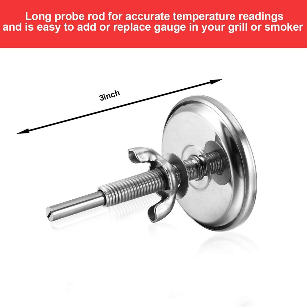 Temperature Gauge Oven Thermometer BBQ Food Thermometer Dial Display Oven Grill Rotisserie Barbecue Meat Temp Meter